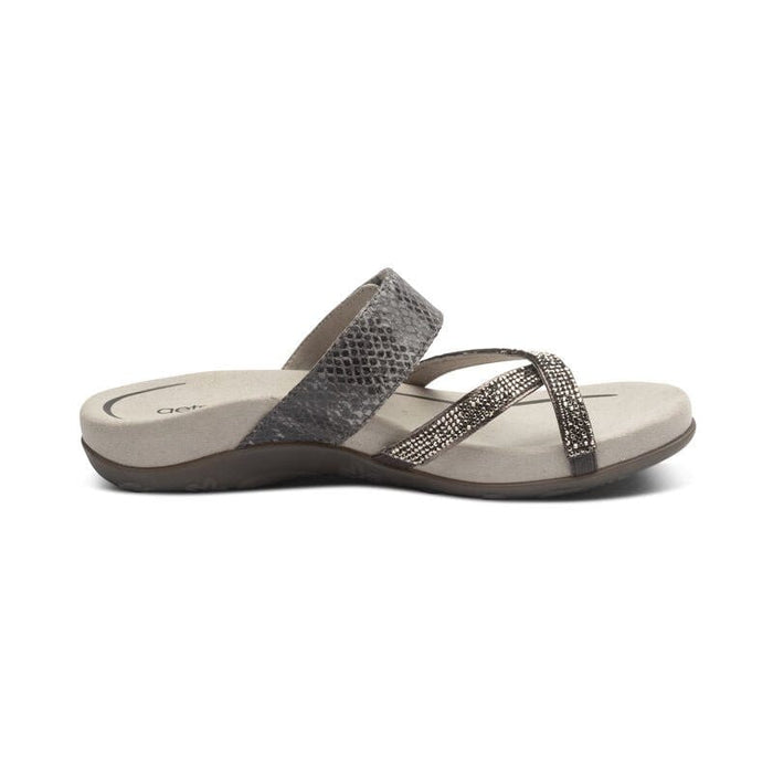 AETREX Sandals Izzy Sparkle Adjustable Slide Sandal Izzy Sparkle Adjustable Slide Sandal