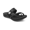 AETREX Sandals Izzy Sparkle Adjustable Slide Sandal Izzy Sparkle Adjustable Slide Sandal / Sparkle Black
