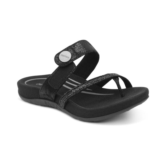 AETREX Sandals Izzy Sparkle Adjustable Slide Sandal Izzy Sparkle Adjustable Slide Sandal