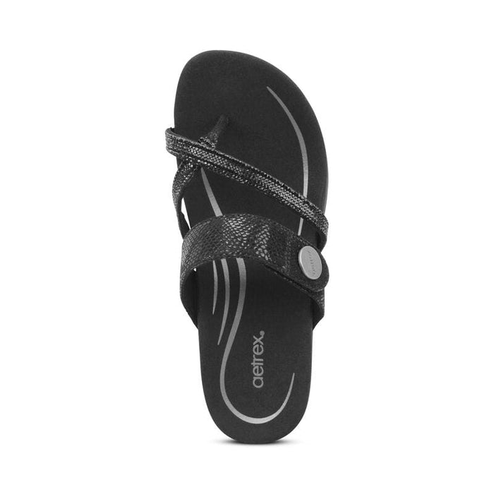 AETREX Sandals Izzy Sparkle Adjustable Slide Sandal Izzy Sparkle Adjustable Slide Sandal