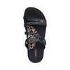 AETREX Sandals Janey Braided Slide Black Janey Braided Slide Black