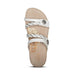 AETREX SANDALS Janey Braided Slide White Janey Braided Slide White