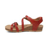 AETREX Sandals Jillian Braided Quarter Strap Sandal Red Jillian Braided Quarter Strap Sandal Red