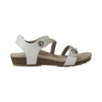 AETREX SANDALS Jillian Braided Quarter Strap White Jillian Braided Quarter Strap White