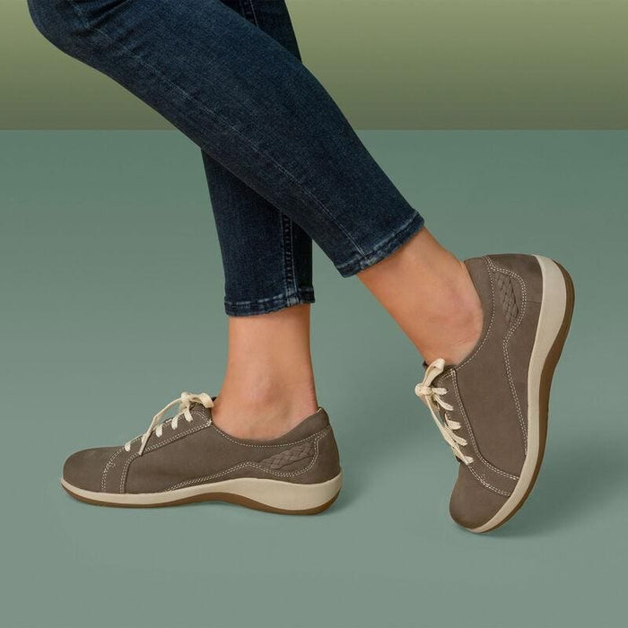 AETREX shoes Aetrex Dana Lace Up Oxford Grey Aetrex Dana Lace Up Oxford Grey
