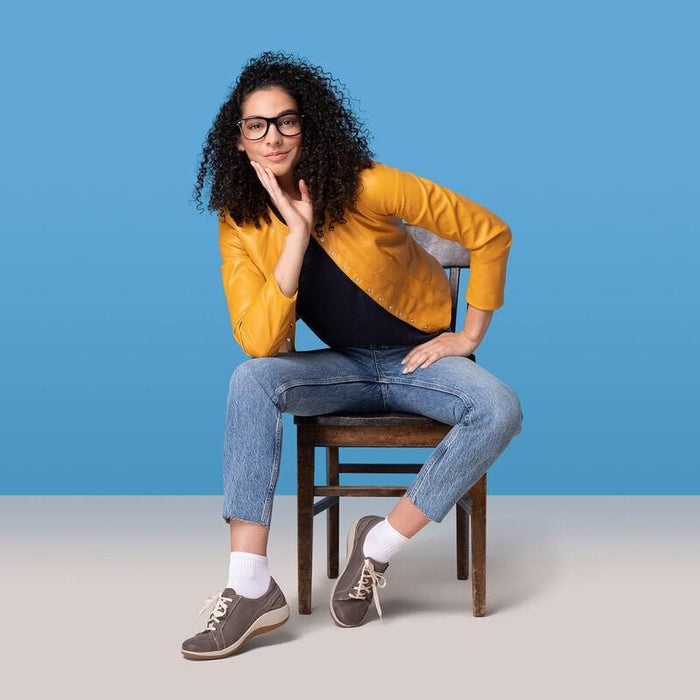 AETREX shoes Aetrex Dana Lace Up Oxford Grey Aetrex Dana Lace Up Oxford Grey