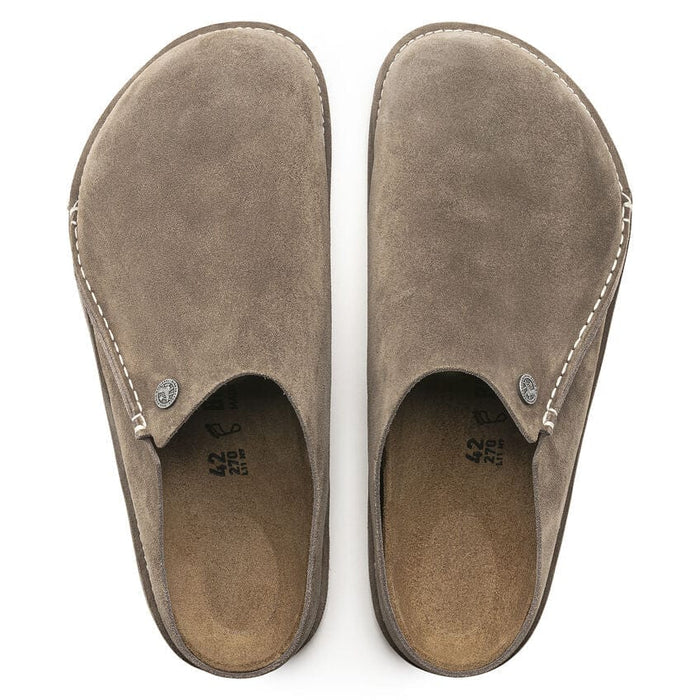 BIRKENSTOCK CLOG Birkenstock Zermatt Suede Gray Taupe Birkenstock Zermatt Suede Gray Taupe