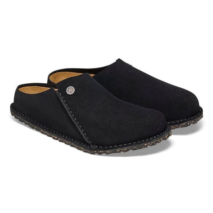 BIRKENSTOCK CLOG Zermatt Premium Suede Leather Black Zermatt Premium Suede Leather Black