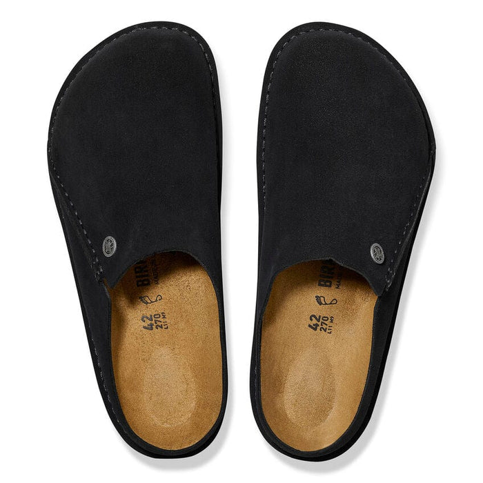 BIRKENSTOCK CLOG Zermatt Premium Suede Leather Black Zermatt Premium Suede Leather Black