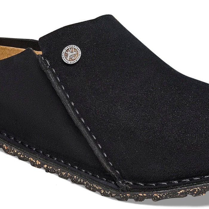 BIRKENSTOCK CLOG Zermatt Premium Suede Leather Black Zermatt Premium Suede Leather Black