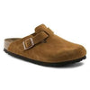 BIRKENSTOCK clogs 36 / Regular Boston Soft Footbed Suede Leather Mink 886457073220 Boston Soft Footbed Suede Leather Mink