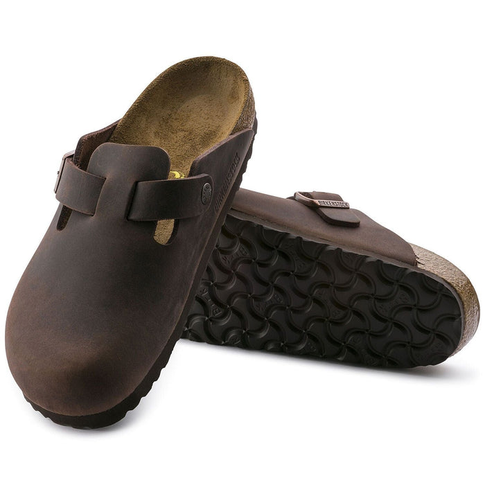 BIRKENSTOCK clogs Birkenstock Boston Oiled Leather Habana Unisex Birkenstock Boston Oiled Leather Habana Unisex