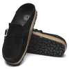 BIRKENSTOCK clogs Birkenstock Buckley Suede Leather Black Birkenstock Buckley Suede Leather Black