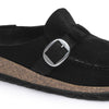 BIRKENSTOCK clogs Birkenstock Buckley Suede Leather Black Birkenstock Buckley Suede Leather Black
