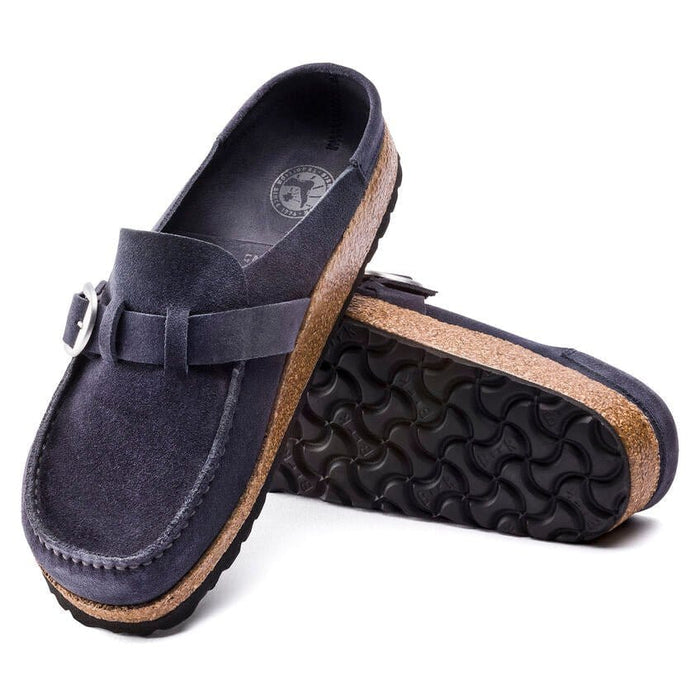 BIRKENSTOCK Clogs Birkenstock Women's Buckley Suede Leather Navy Birkenstock Women's Buckley Suede Leather Navy