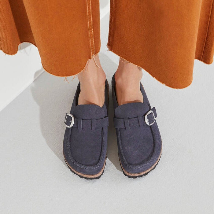 BIRKENSTOCK Clogs Birkenstock Women's Buckley Suede Leather Navy Birkenstock Women's Buckley Suede Leather Navy