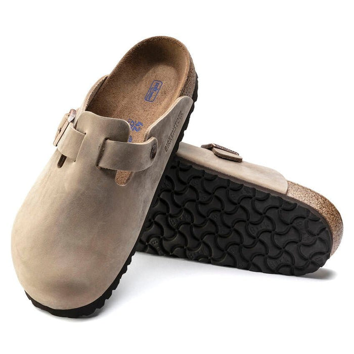 boston birkenstock oiled leather tobacco / 38 The brand has opted for a leather insole and a leather lining Birkenstock - Boston Soft Footbed