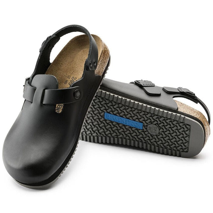 BIRKENSTOCK clogs Tokyo Super Grip Leather Black Tokyo Super Grip Leather Black