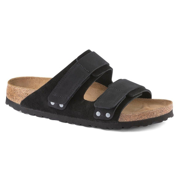 BIRKENSTOCK sandals 35 / Narrow/Medium Uji Nubuck/Suede Leather Black Uji Nubuck/Suede Leather Black