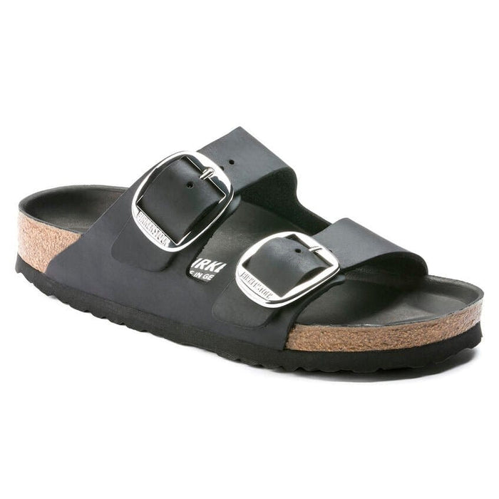 BIRKENSTOCK Sandals 36 / Regular Birkenstock Arizona Big Buckle Oiled Leather Black 886457179229 Birkenstock Arizona Big Buckle Oiled Leather Black