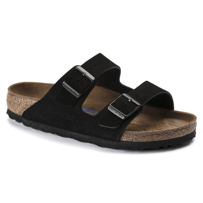 BIRKENSTOCK Sandals 36 / Regular Birkenstock Arizona Soft Footbed Suede Black - Unisex 809410343154 Birkenstock Arizona Soft Footbed Suede Black - Unisex