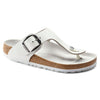 BIRKENSTOCK Sandals 36 / Regular Gizeh Big Buckle Leather White 822698672778 Gizeh Big Buckle Leather White / Regular / Wide