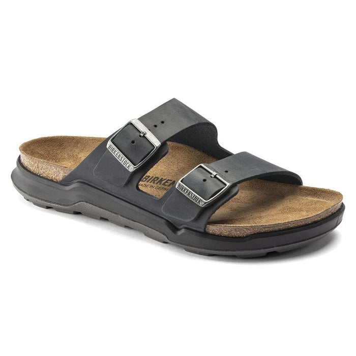 BIRKENSTOCK Sandals 40 / Regular Arizona Rugged Men Oiled Leather Black 822698545973 Arizona Rugged Men Oiled Leather Black