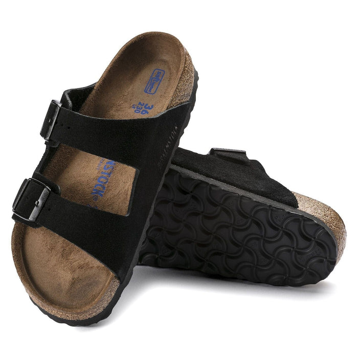 BIRKENSTOCK Sandals Birkenstock Arizona Soft Footbed Suede Black - Unisex Birkenstock Arizona Soft Footbed Suede Black - Unisex