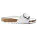 BIRKENSTOCK Sandals Madrid Big Buckle Leather White Madrid Big Buckle Leather White