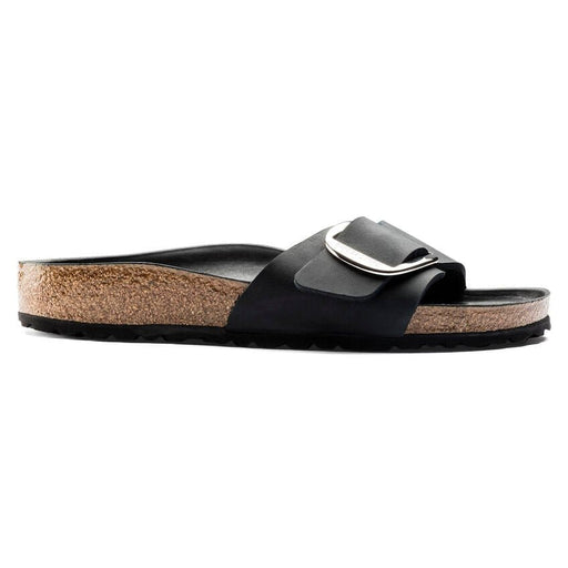 BIRKENSTOCK Sandals Madrid Big Buckle Oiled Leather Black Madrid Big Buckle Oiled Leather Black