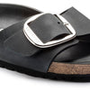 BIRKENSTOCK Sandals Madrid Big Buckle Oiled Leather Black Madrid Big Buckle Oiled Leather Black