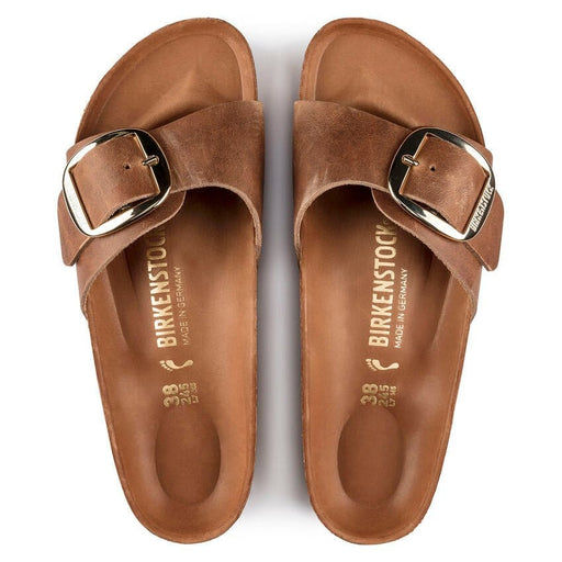 BIRKENSTOCK Sandals Madrid Big Buckle Oiled Leather Cognac Madrid Big Buckle Oiled Leather Cognac
