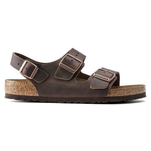 BIRKENSTOCK Sandals Milano Unisex  Oiled Leather Habana Milano Unisex  Oiled Leather Habana