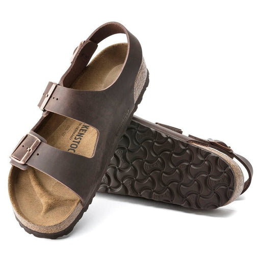 BIRKENSTOCK Sandals Milano Unisex  Oiled Leather Habana Milano Unisex  Oiled Leather Habana