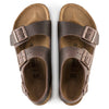BIRKENSTOCK Sandals Milano Unisex  Oiled Leather Habana Milano Unisex  Oiled Leather Habana