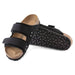 BIRKENSTOCK sandals Uji Nubuck/Suede Leather Black Uji Nubuck/Suede Leather Black