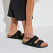 BIRKENSTOCK sandals Uji Nubuck/Suede Leather Black Uji Nubuck/Suede Leather Black