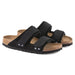 BIRKENSTOCK sandals Uji Nubuck/Suede Leather Black Uji Nubuck/Suede Leather Black