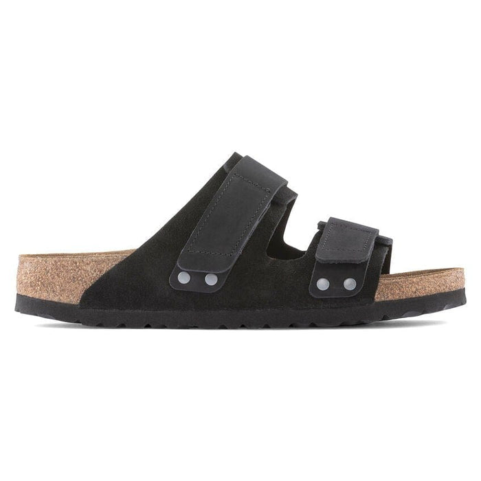 BIRKENSTOCK sandals Uji Nubuck/Suede Leather Black Uji Nubuck/Suede Leather Black