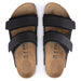BIRKENSTOCK sandals Uji Nubuck/Suede Leather Black Uji Nubuck/Suede Leather Black