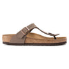 BIRKENSTOCK Thong Women's Gizeh Birkibuc Mocha Women's Gizeh Birkibuc Mocha