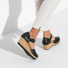BIRKENSTOCK Wedge Mary Ring Buckle Black Mary Ring Buckle Black