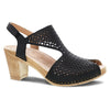 DANSKO Sandals 37 Teagan Black Burnished Nappa Sandal 673088433987 Teagan Black Burnished Nappa Sandal