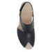 DANSKO Sandals Teagan Black Burnished Nappa Sandal Teagan Black Burnished Nappa Sandal
