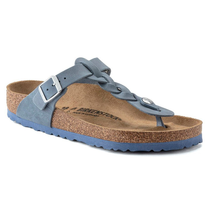 Gizeh Oiled Leather Dusty Blue - COMFORTWIZ