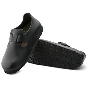 London Soft Footbed Leather Hunter Black - COMFORTWIZ