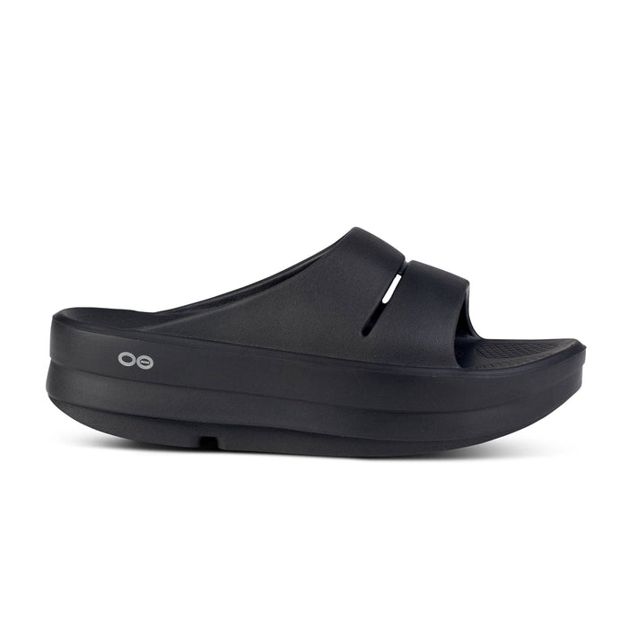 OOFOS sandal WOMEN'S OOMEGA OOAHH SANDAL - BLACK WOMEN'S OOMEGA OOAHH SANDAL - BLACK
