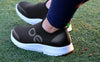 OOFOS SHOES WOMEN'S OOMG SPORT LOW SHOE - WHITE BLACK WOMEN'S OOMG SPORT LOW SHOE - WHITE BLACK
