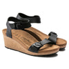 PAPILLIO Sandals Soley Ring-Buckle Oiled Leather Soley Ring-Buckle Oiled Leather / Black