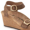 PAPILLIO Sandals Soley Ring-Buckle Oiled Leather Soley Ring-Buckle Oiled Leather / Cognac